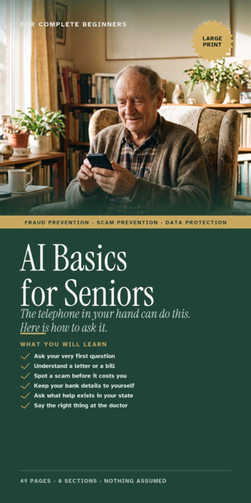 Cover: AI Basics for Seniors, Senior Cyber School