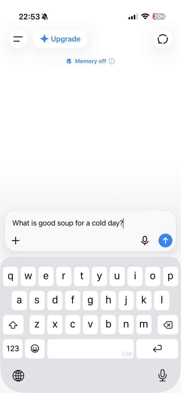 You type this.